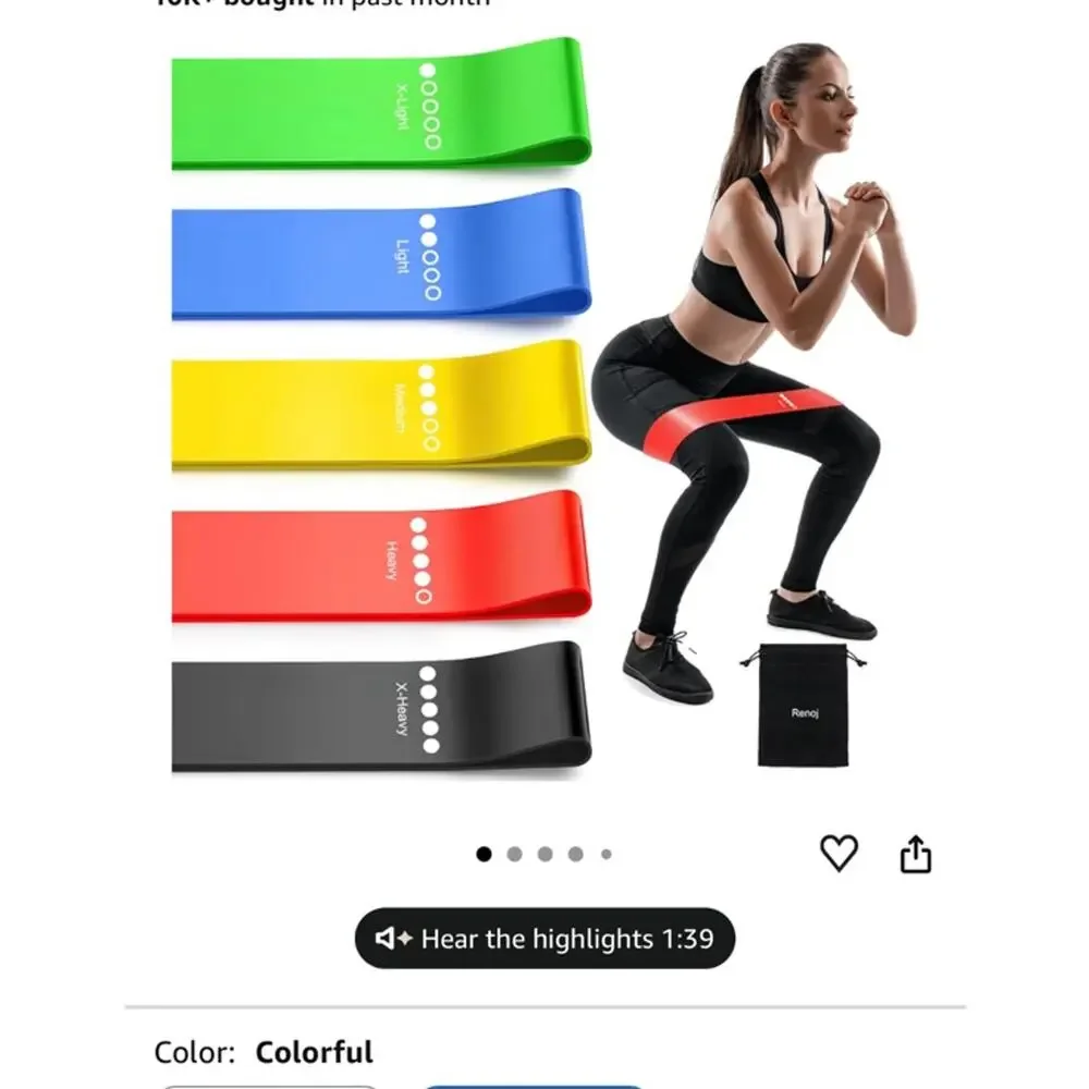 Yes4All Bar Pad + 5 Resistance Bands Set + FITGIRL Ankle Strap Bundle